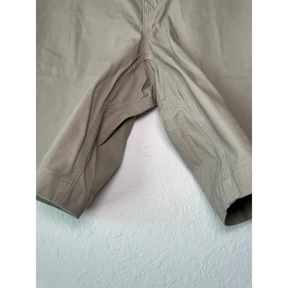 Duluth Trading Co Mens 38 Flex Ballroom Khakis Relaxed‎ Fit Shorts Khaki Tan